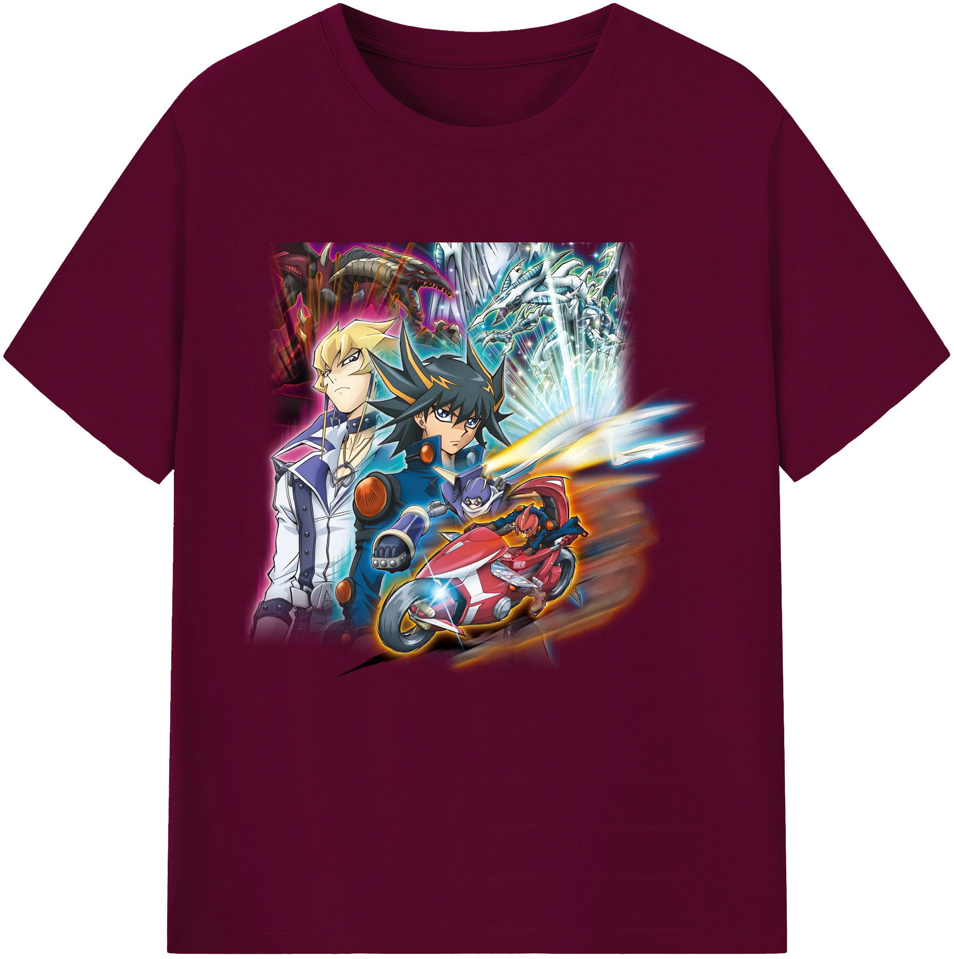 （画像用） 遊☆戯☆王 Yu-Gi-Oh! レディースカジュアルプリントTシャツ（綿100％）